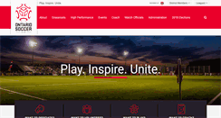 Desktop Screenshot of ontariosoccer.net