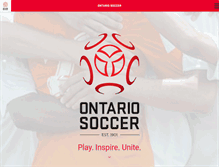 Tablet Screenshot of ontariosoccer.net